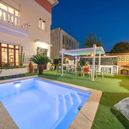 Maryse Art Deco Et Piscine Chauffee Toute L'annee 4 Kms Marche De Noel Barcares *