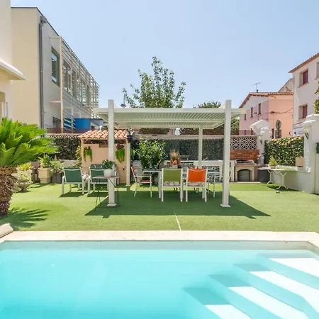 Maryse Art Deco Et Piscine Chauffee Toute L'annee 4 Kms Marche De Noel Barcares *