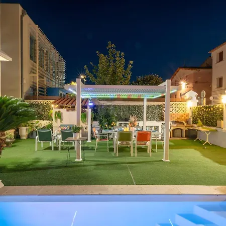 Villa Maryse Art Deco Et Piscine Chauffee Toute L'Annee 4 Kms Marche De Noel Barcares Villa