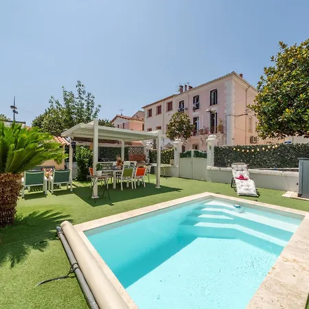 Maryse Art Deco Et Piscine Chauffee Toute L'annee 4 Kms Marche De Noel Barcares